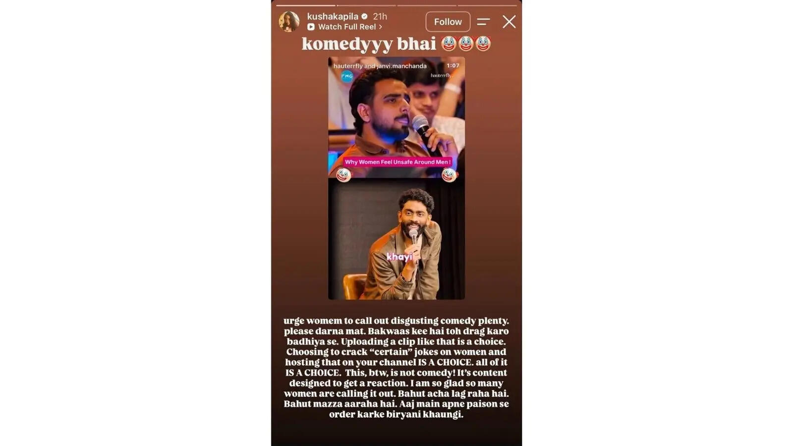 Kusha Kapila: ‘This is not comedy’: Kusha Kapila, Dolly Singh slam Pranit More over viral crowdwork clip; comedian apologizes |