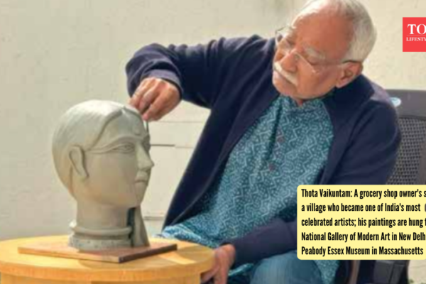 Thota Vaikuntam: A grocery shop owner's son from a village who became one of India's most celebrated artists; his paintings are hung from National Gallery of Modern Art in New Delhi to Peabody Essex Museum in Massachusetts