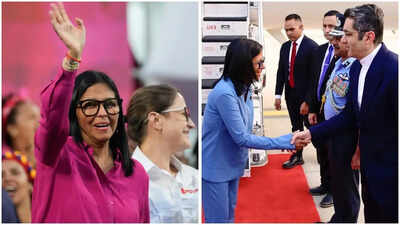 Delcy Rodriguez: Venezuela's acting President Delcy Rodriguez arrives in India on 5-day visit | India News