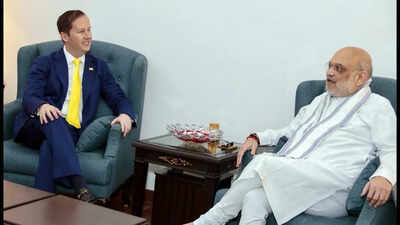 US Ambassador Sergio Gor calls on Amit Shah | India News