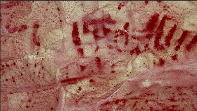 What looked like simple red stains turned out to be Britain’s oldest cave art from 17,100 years ago | World News