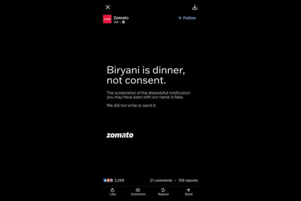 370 Biryani Controversy: ‘Biryani bhejdu? Rs 370 ki hai bas’ to ‘Biryani is dinner, not consent’: Amid Pranit More controversy, Zomato clarifies viral notification is fake