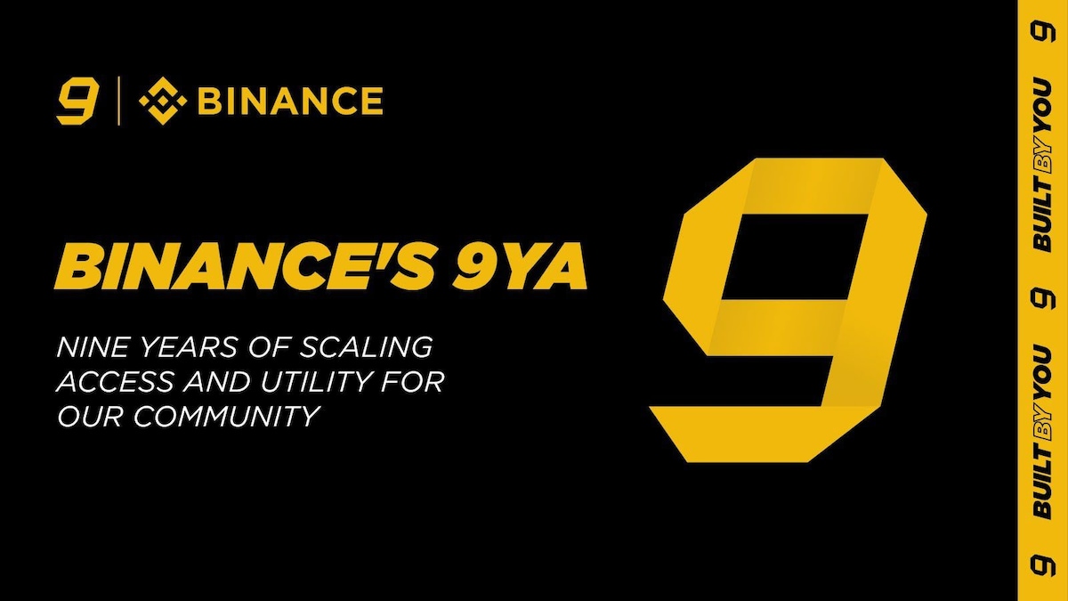 Binance marks nine years: 323 million users, $156 trillion traded, vision beyond crypto
