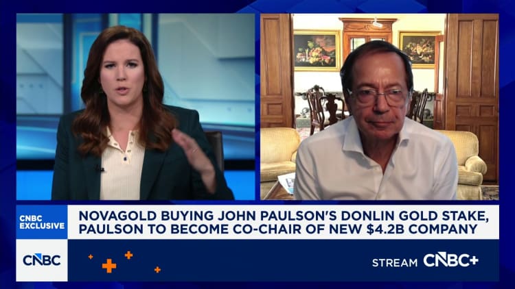 John Paulson says we are in early stages of a long-term bull market for gold
