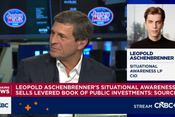 Leopold Aschenbrenner Situational Awareness fund: $45B to fire sale