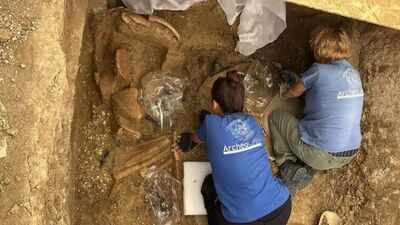 A 2,500-year-old warrior prince tomb found in Italy had a chariot, helmet and weapons still inside