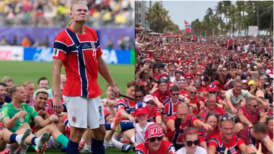 Watch: 'Viking Row' fever grips Miami before Norway's historic World Cup clash against England | Football News