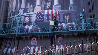 'Blood for blood': Iran displays giant billboard with Donald, Melania and Trump children in coffins