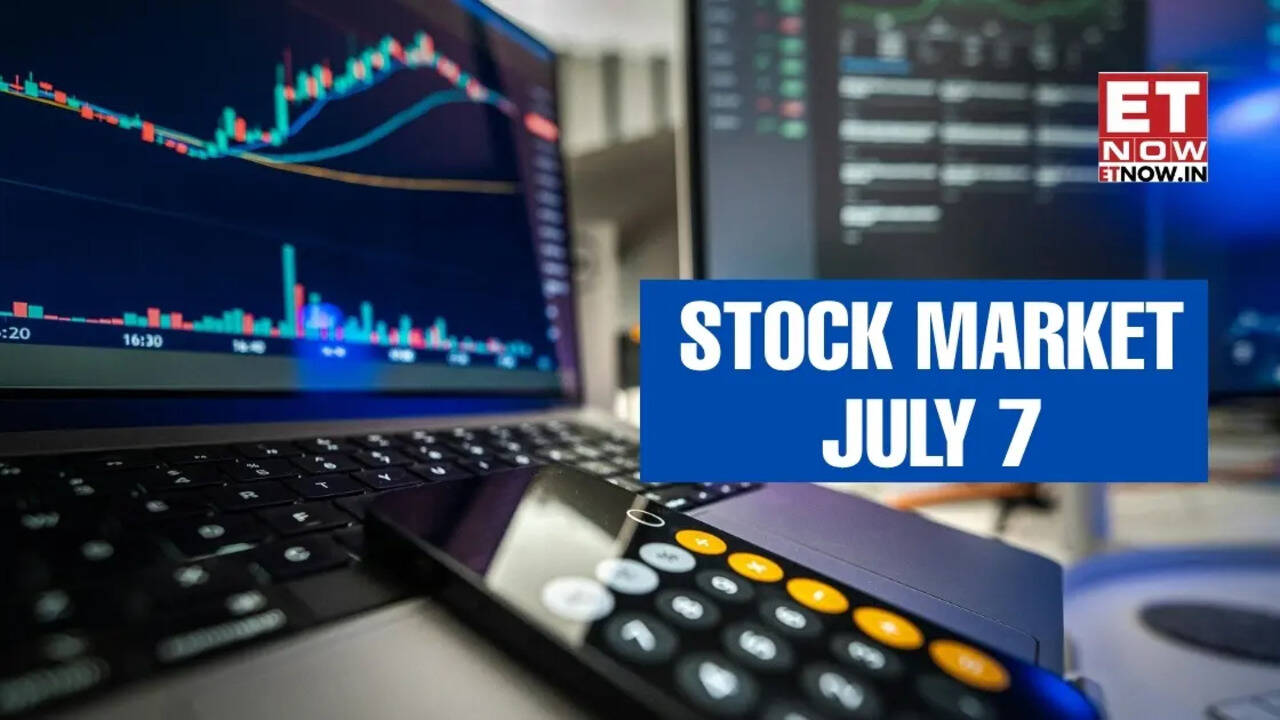 Stock Market Closing Today, July 7: Sensex ends 4-day winning streak, closes 104 pts lower, Nifty below 24,400; check top gainers and losers - Markets