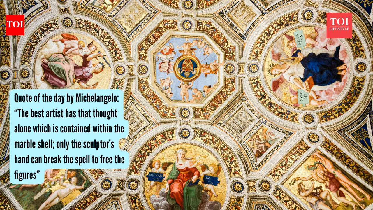 Michelangelo Quote: Quote of the day by Michelangelo: “The best artist has that thought alone which is contained within the marble shell; only the sculptor’s hand can break the spell to free the figures”