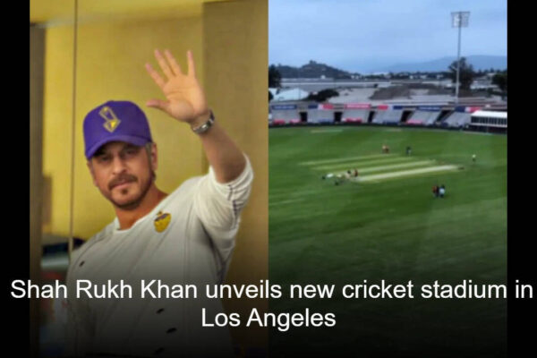 WATCH video: 'King' star Shah Rukh Khan unveils new cricket stadium in Los Angeles | Hindi Movie News