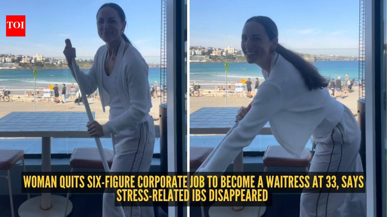 Woman quits six-figure corporate job to become a waitress at 33, says stress-related IBS disappeared |