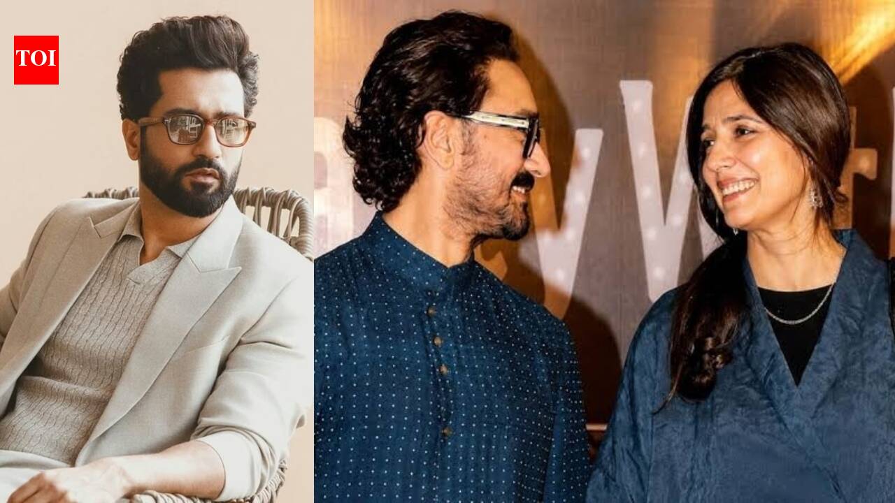 Vicky Kaushal reacts to Aamir Khan's wedding with Gauri Spratt as the 'Lagaan' actor shares details of the big day with the paps at an event: 'So happy' |