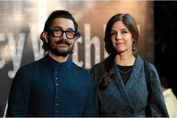 Aamir Khan’s Pali Hill house lit up with fairy lights, tents and decor set up ahead of the 'gharelu' wedding with Gauri Spratt on July 5 |