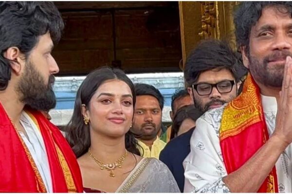 Akhil Akkineni visits Tirumala ahead of 'Lenin' release; Nagarjuna joins family for temple visit | Telugu Movie News