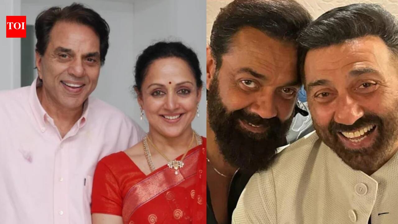 Hema Malini: Amid rumours of feud with Sunny Deol, Bobby Deol, Hema Malini clarifies they are one happy family, says they were upset with Dharmendra's fake death news: 'Hum log publicity nai karte' | Hindi Movie News
