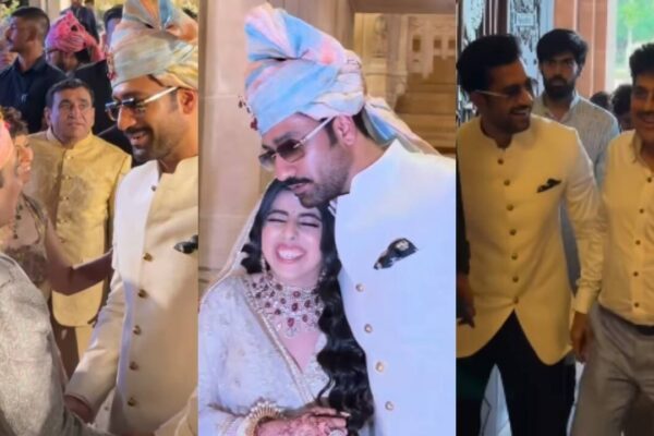 Vicky Kaushal welcomes baaratis, hugs the bride at 'Taarak Mehta Ka Ooltah Chashma' fame Shailesh Lodha's daughter's wedding, netizens are surprised - WATCH VIDEO |
