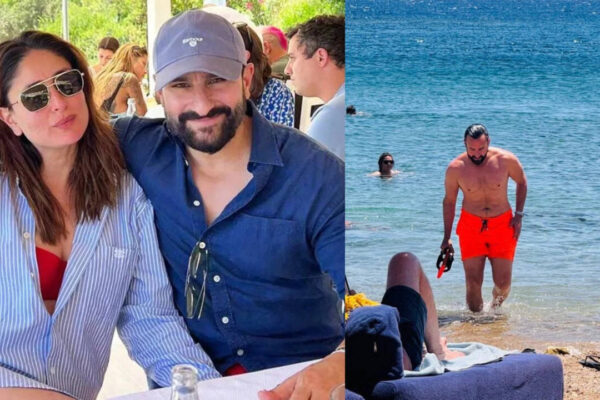 Kareena Kapoor Khan drops thirst trap PICS of Saif Ali Khan by the beach, calls him 'hot husband', netizens ask where are Taimur and Jeh |