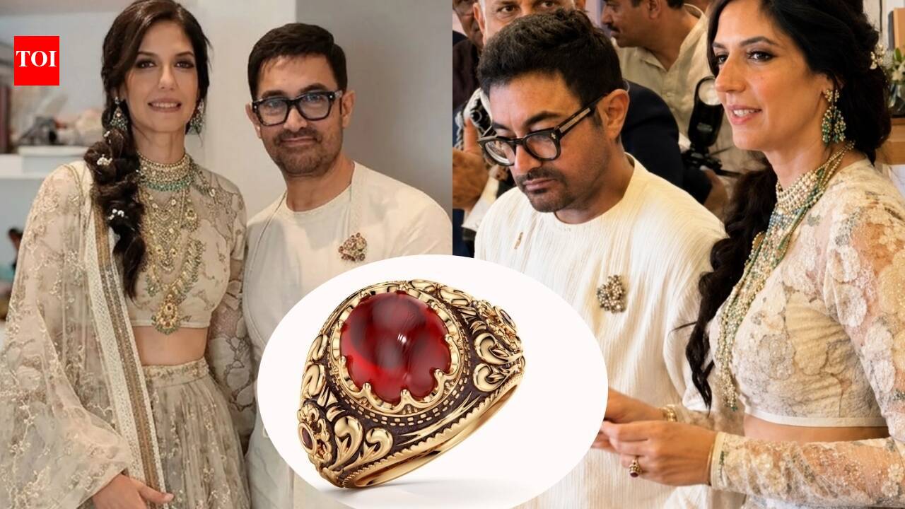 Aamir Khan's wedding ring for Gauri Spratt required 256 hours of work 131 pairs of skilled hands, has an exceptionally rare natural ruby sourced from Madagascar |