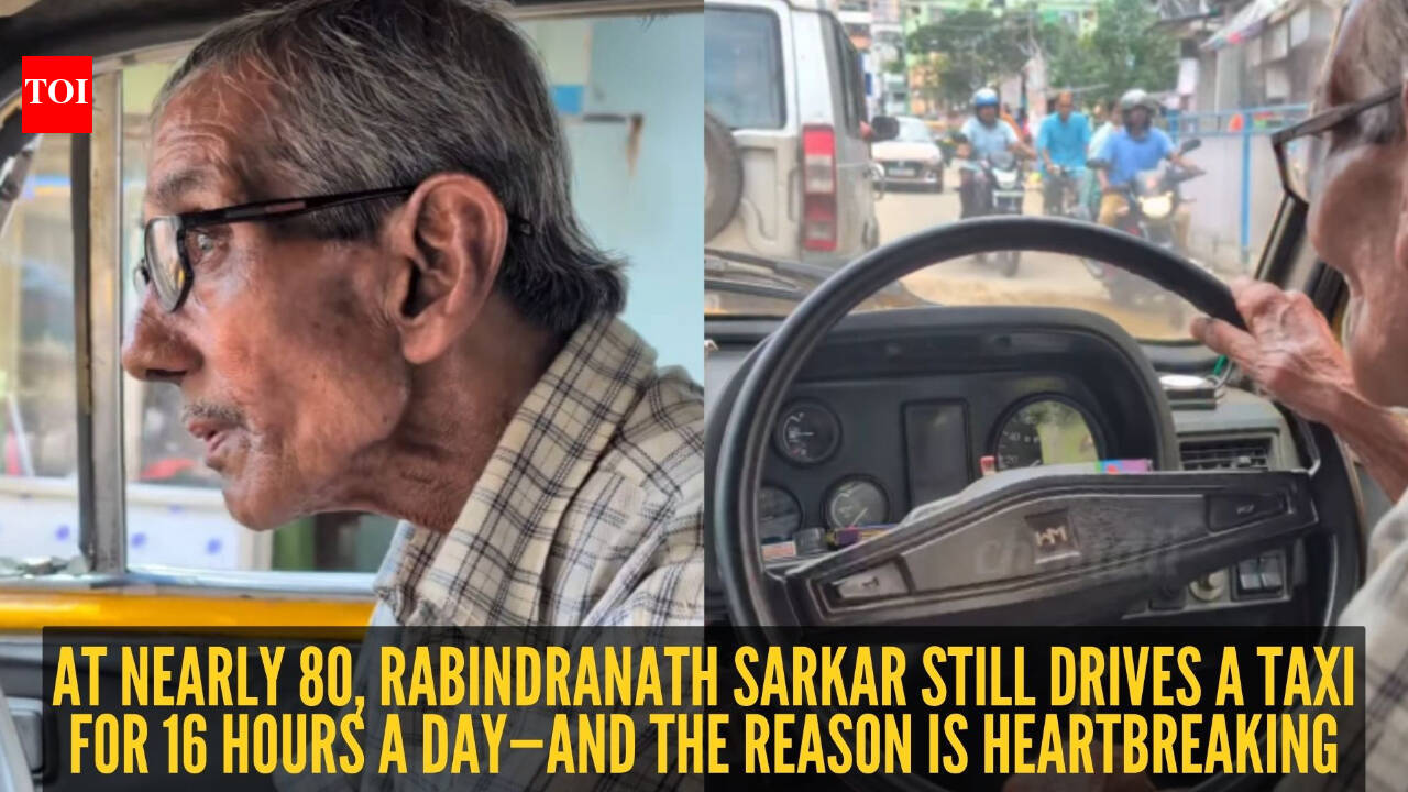 Meet Rabindranath Sarkar, the 80-year-old Kolkata taxi driver working 16 hours a day for his ailing wife |