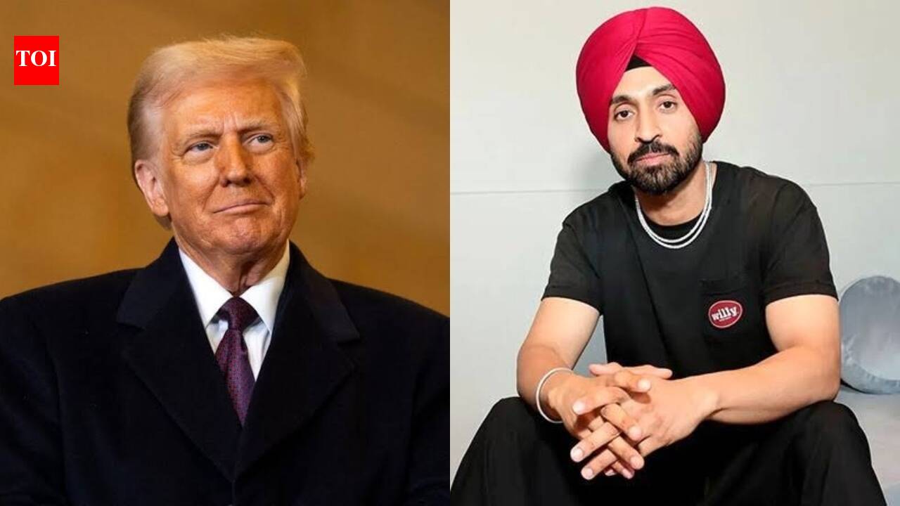 Diljit Dosanjh dodges question about his US citizenship with a joke amid 'Satluj' row, gets told to speak to Donald Trump about green card: 'I never ask anyone for favours, his daughter follows me' | Hindi Movie News