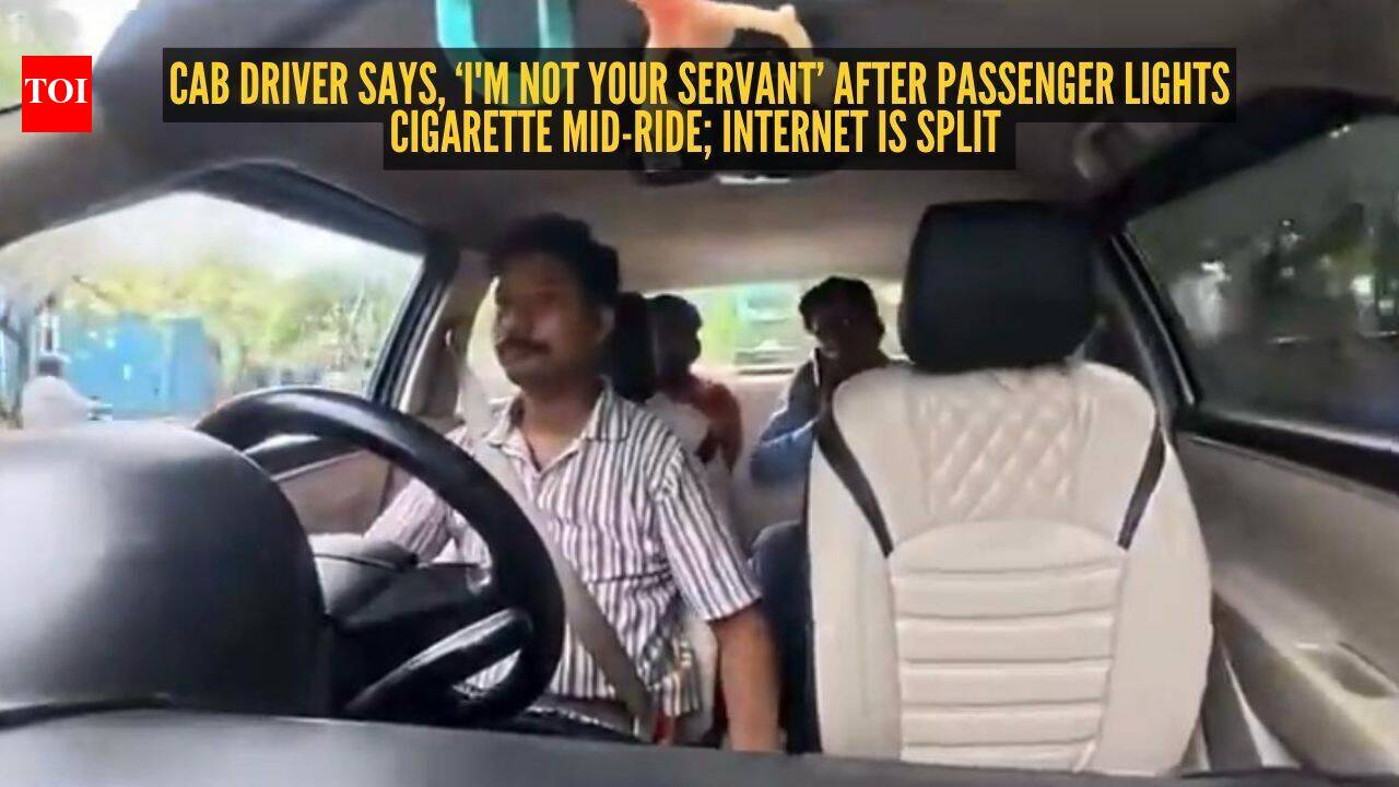 Cab driver says, ‘I'm not your servant’ after passenger lights cigarette mid-ride; internet is split