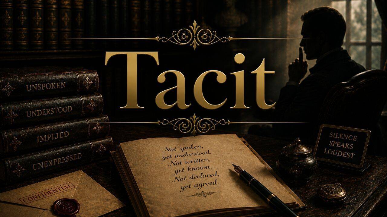 Word of the day: Tacit |