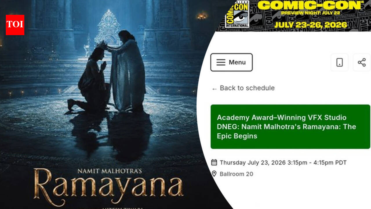 'Ramayana' at San Diego Comic-Con 2026: Date, time, venue CONFIRMED for Ranbir Kapoor, Yash and Nitesh Tiwari's global event |