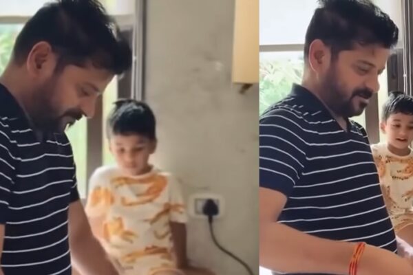 Revanth Reddy: "I'll only eat if you make puris": Telangana CM Revanth Reddy's wholesome moment with grandson melts hearts online