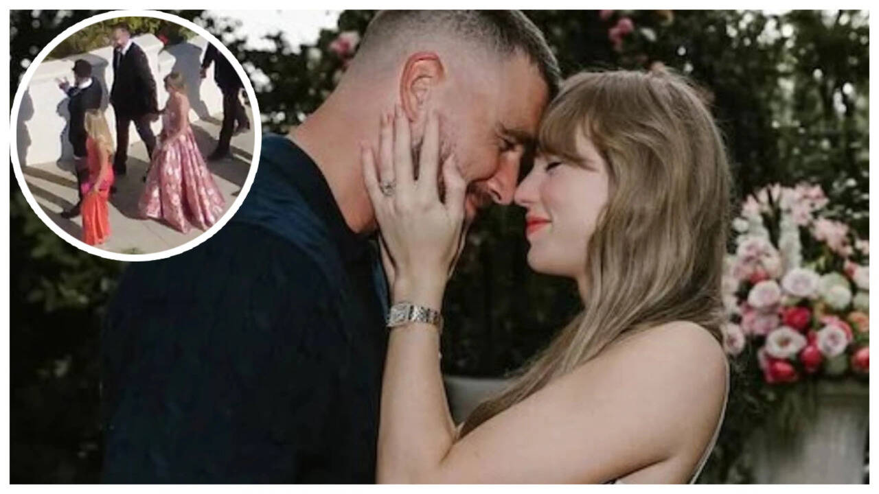 Taylor Swift and Travis Kelce make FIRST appearance as a married couple at JuJu Smith-Schuster’s wedding; couple show off wedding rings - PICS |
