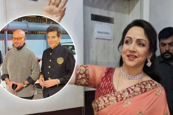 'Looking very charming': Jeetendra compliments Hema Malini at her celebratory concert; Shatrughan Sinha and Rakesh Roshan pose for the event |