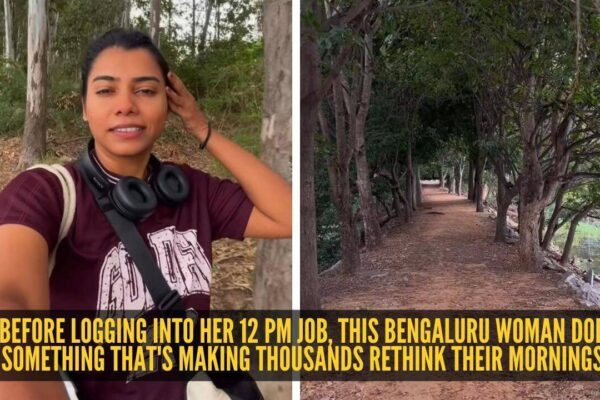 Video inside: Before logging into her 12 pm job, this Bengaluru woman does something that's making thousands rethink their mornings |