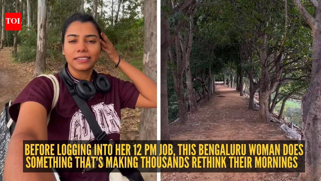 Video inside: Before logging into her 12 pm job, this Bengaluru woman does something that's making thousands rethink their mornings |