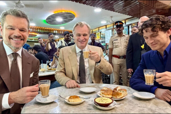 'Chai comes first': Christopher Nolan, Tom Holland, and Matt Damon step out for tea ahead of ‘The Odyssey’ premiere |