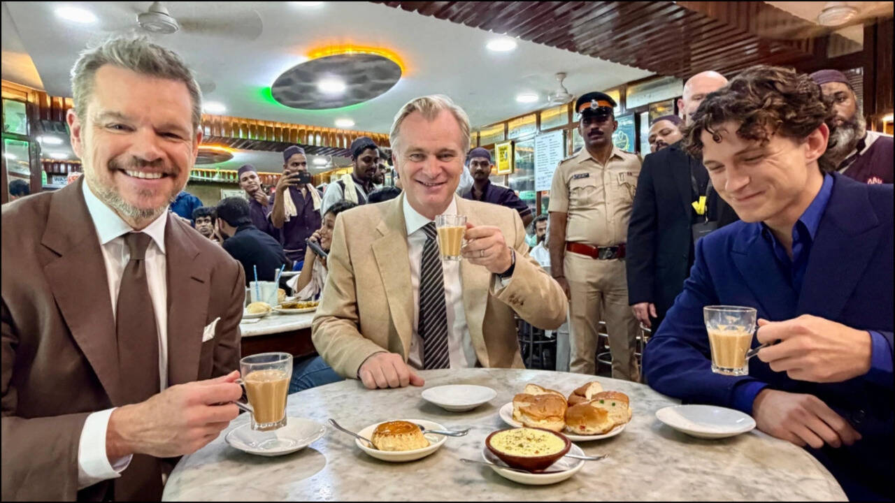 'Chai comes first': Christopher Nolan, Tom Holland, and Matt Damon step out for tea ahead of ‘The Odyssey’ premiere |