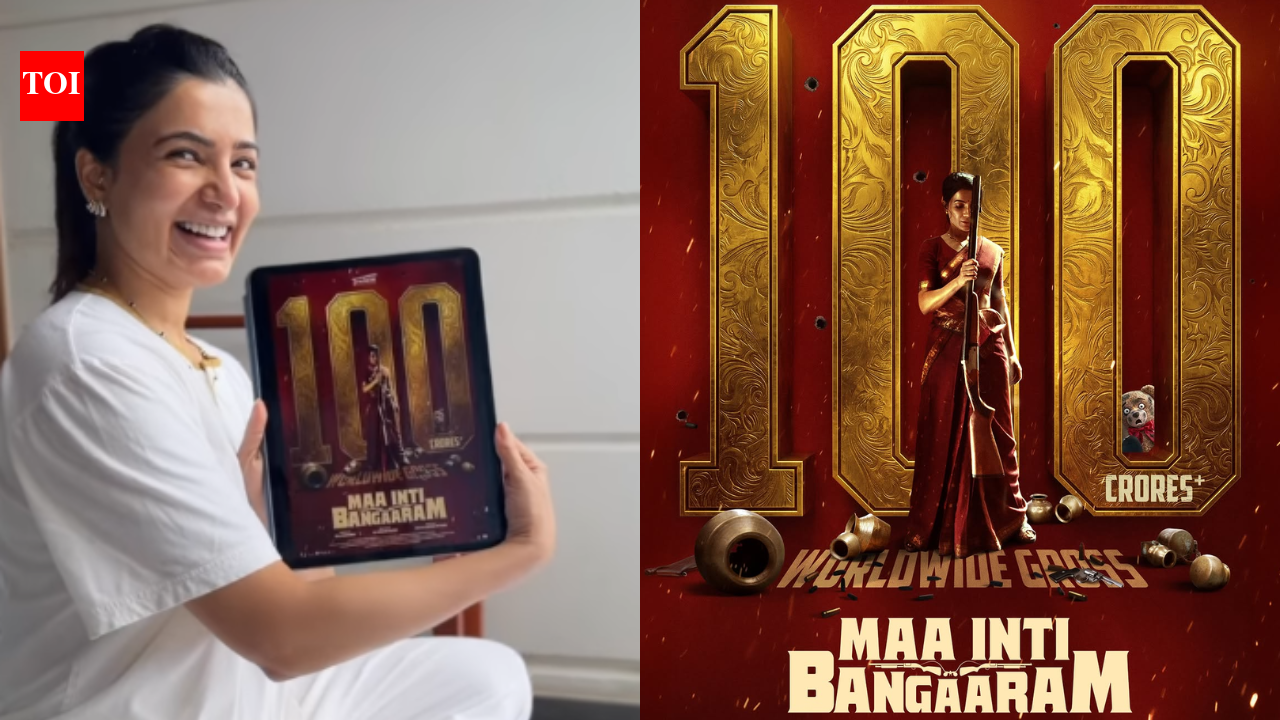 Samantha Ruth Prabhu: ‘We did 100 crores’: Expectant Samantha Ruth Prabhu breaks down in tears over Raj Nidimoru's sweet surprise on ‘Maa Inti Bangaram’s global haul | Telugu Movie News