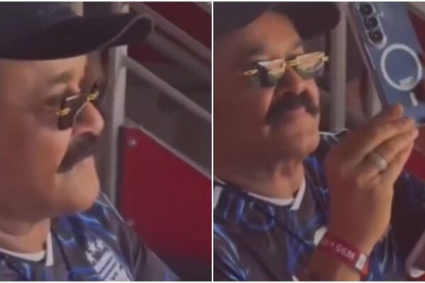 Mohanlal spotted at Argentina vs Switzerland FIFA World Cup quarterfinal: WATCH video | Malayalam Movie News