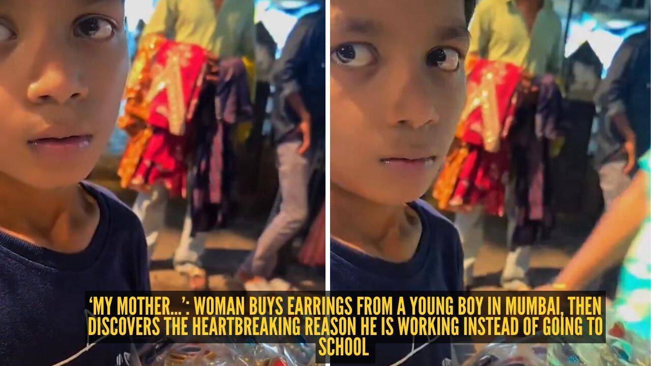 ‘My mother…’: Woman buys earrings from a young boy in Mumbai, then discovers the heartbreaking reason he is working instead of going to school |
