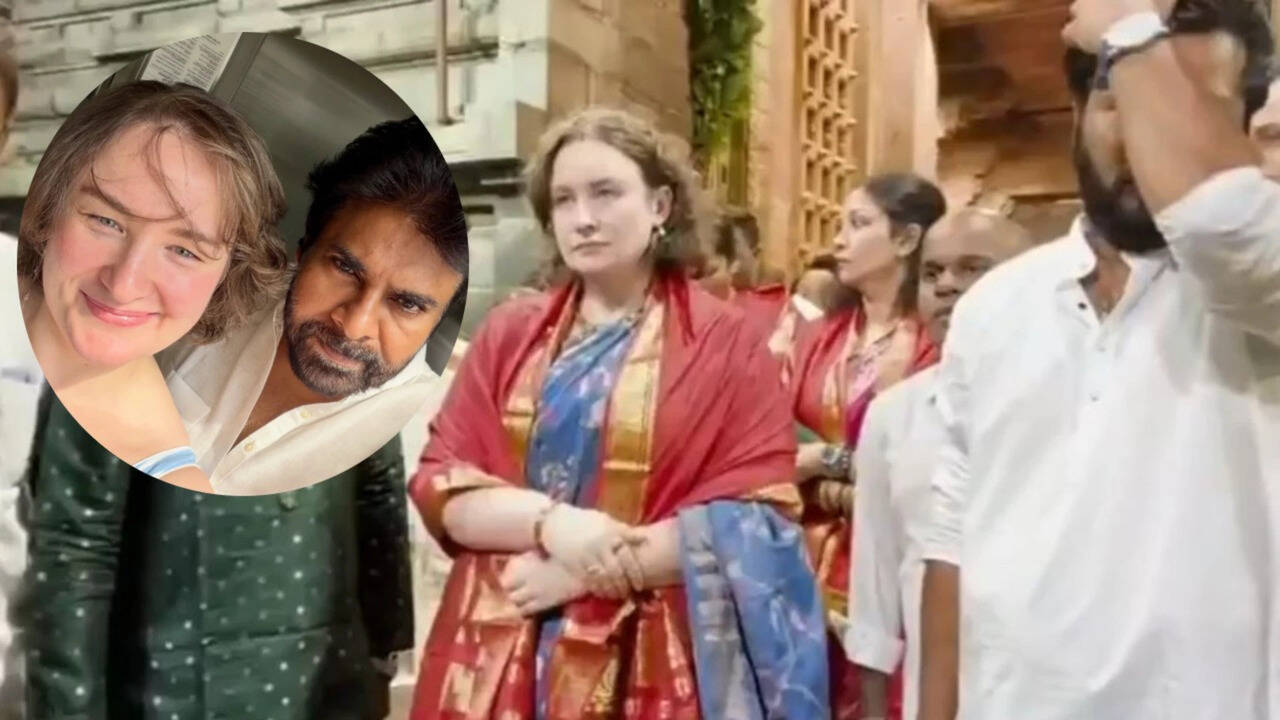 Pawan Kalyan’s wife Anna Lezhneva walks the sacred Alipiri steps at Tirumala temple without VIP privileges to pray for 'OG' star's good health |