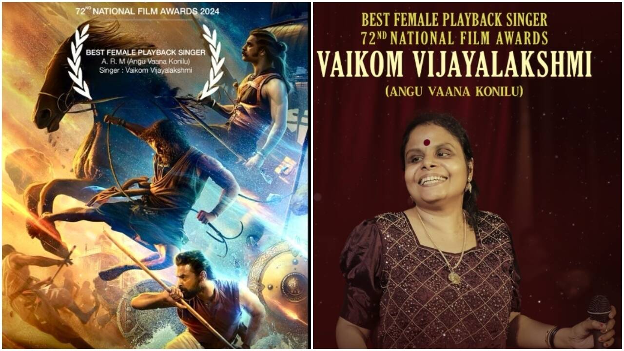 72nd National Film Awards: 'ARM' team celebrates Vaikom Vijayalakshmi's big win; director Jithin Laal pens heartfelt note | Malayalam Movie News