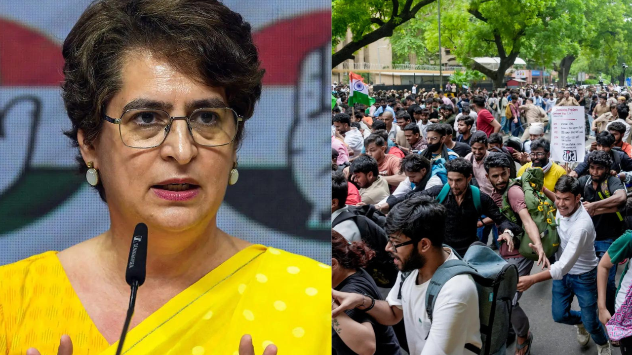 'These are our children': Priyanka Gandhi slams Centre over police action at CJP protest | India News