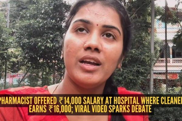 Pharmacist offered ₹14,000 salary at hospital where cleaner earns ₹16,000; viral video sparks debate |