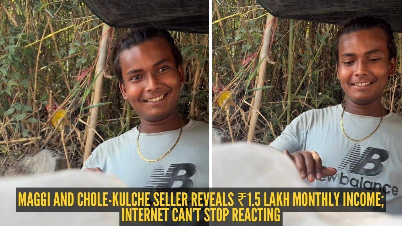 Maggi and chole-kulche seller reveals ₹1.5 lakh monthly income; internet can’t stop reacting