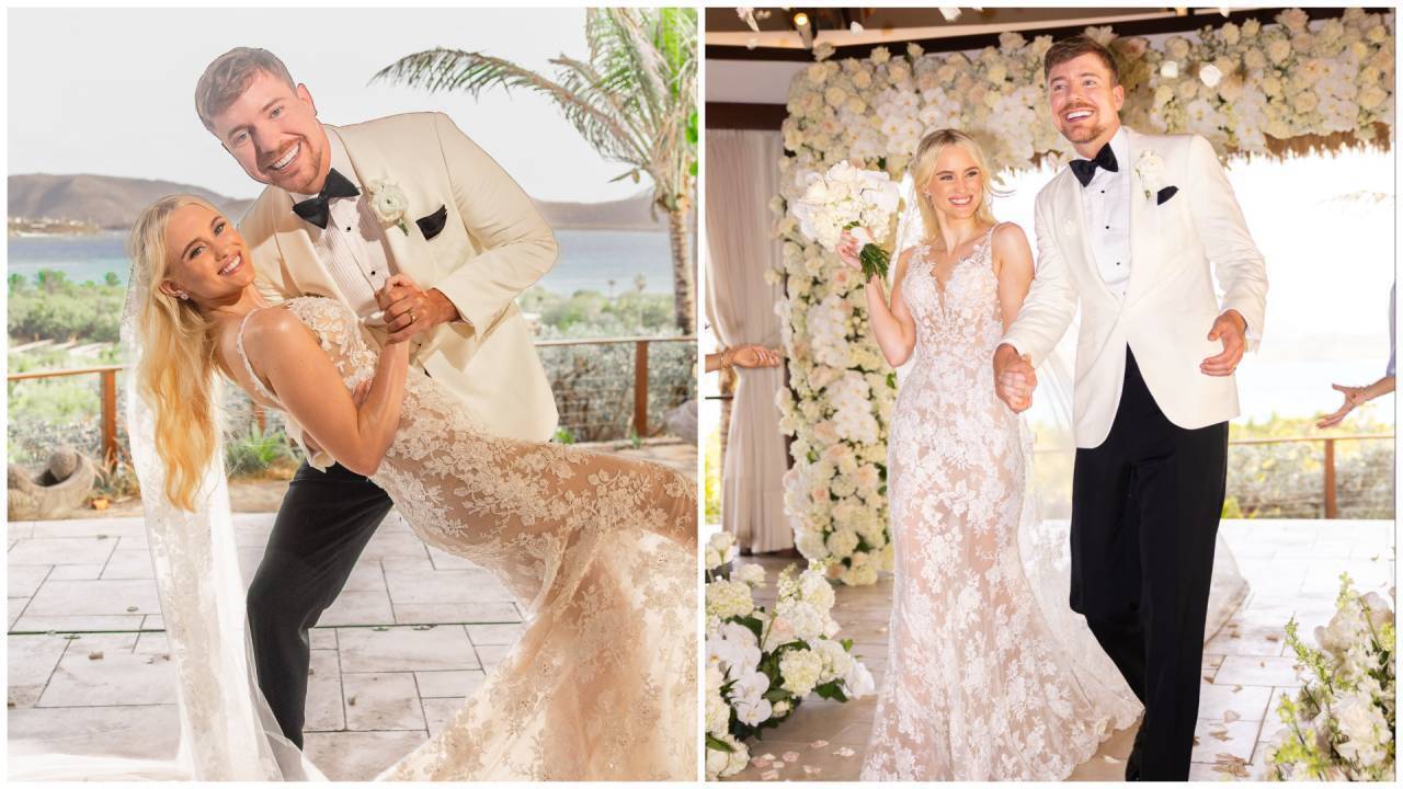 MrBeast marries Thea Booysen in private Caribbean wedding on Richard Branson's Necker Island, couple celebrates with week-long festivities | English Movie News