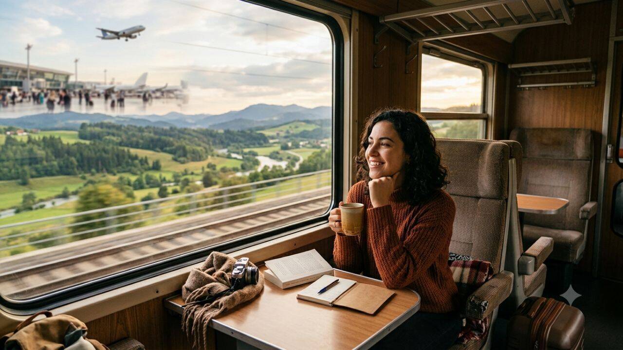 Psychology reveals why some people happily choose a 10-hour train journey over a two-hour flight |