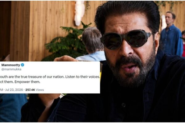 Mammootty backs Jantar Mantar student protest; urges Government to listen to youth; 'Protect them. Empower them' | Malayalam Movie News