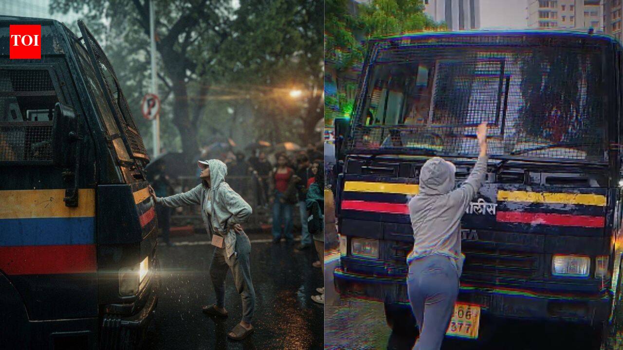 40 minutes, 1 van, a city watching: Mumbai woman's photo captures resolve behind CJP protests | Mumbai News