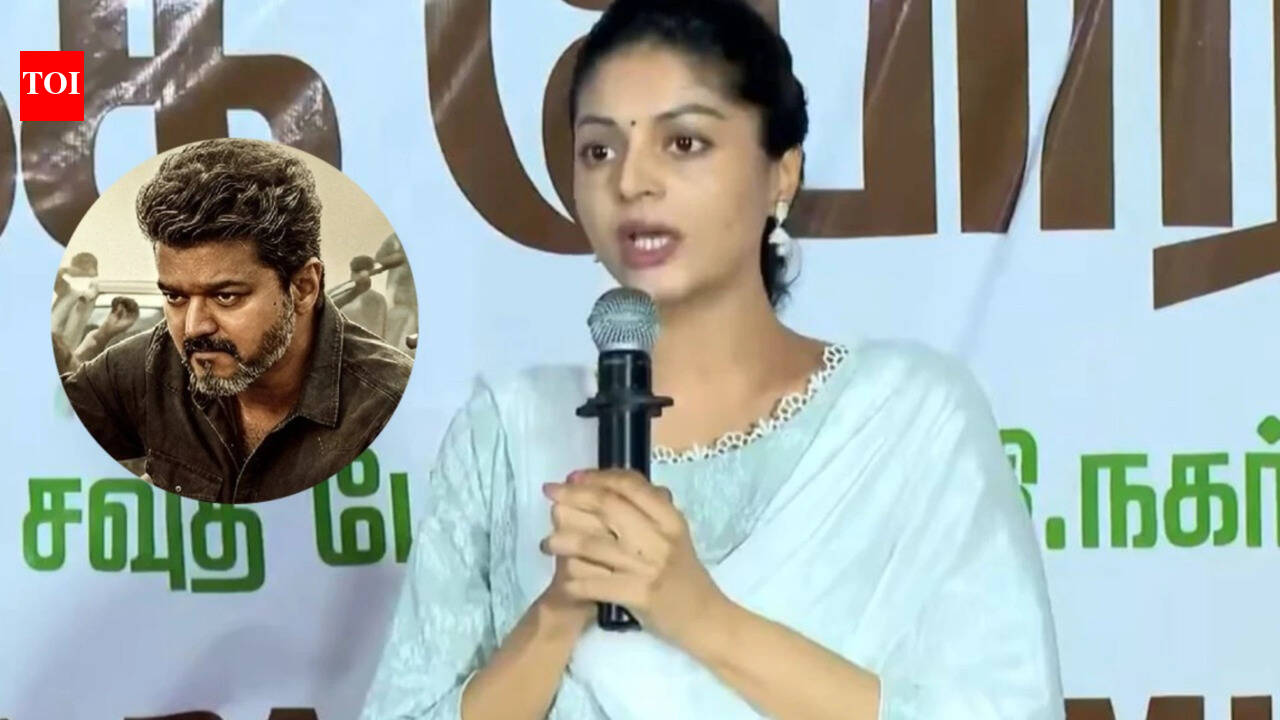 Sanam Shetty SPEAKS after heated exchange at NEET protest venue; SLAMS 'JOKER' tag for Vijay's 'Jana Nayagan' fans | Tamil Movie News