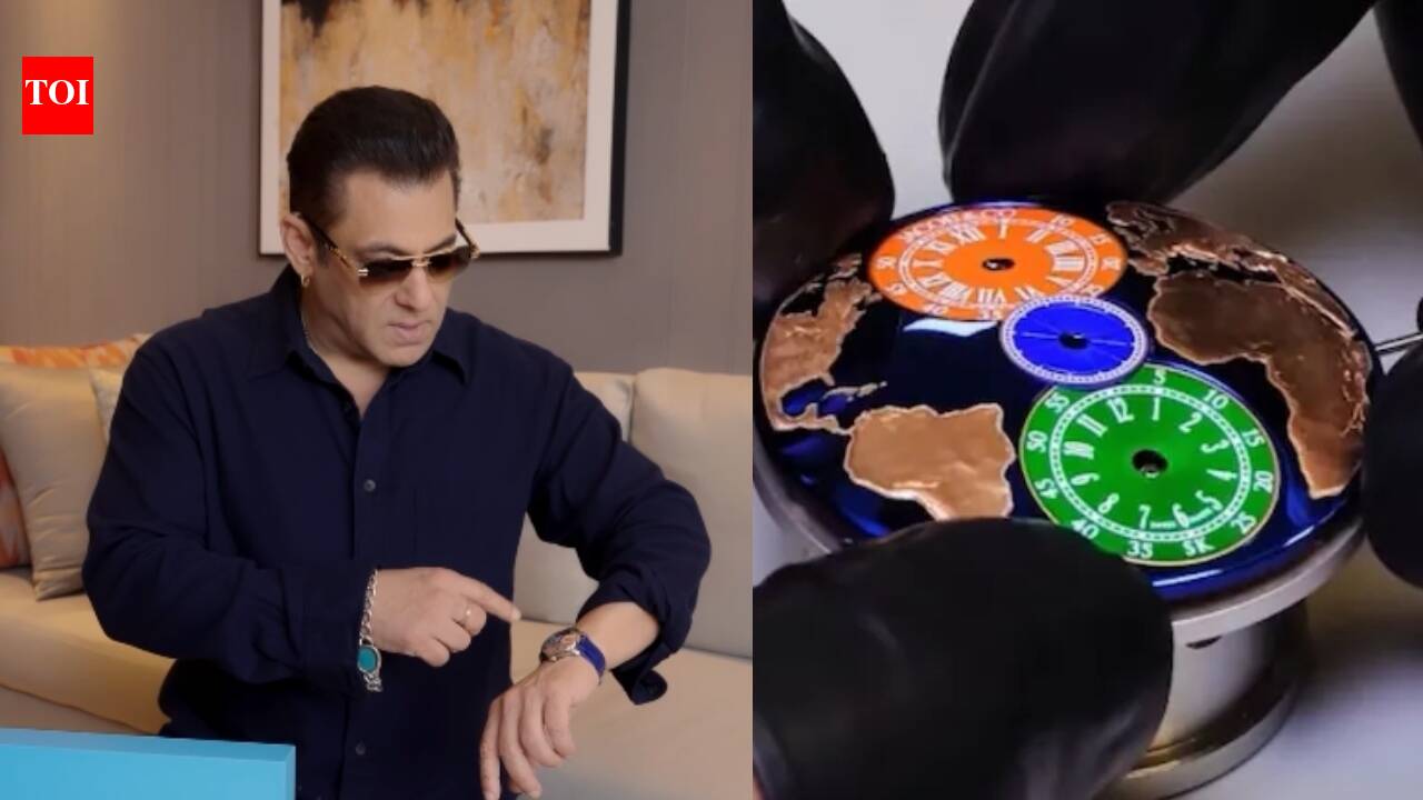 Salman Khan New Watch: A look into Salman Khan's saphire watch worth Rs 41 lakhs with Indian flag colours, dual time zone and more | Hindi Movie News