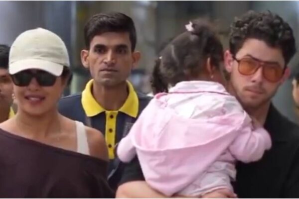 Priyanka Chopra lands in Hyderabad for SS Rajamouli’s ‘Varanasi’; Nick Jonas carrying Malti wins hearts - Watch |